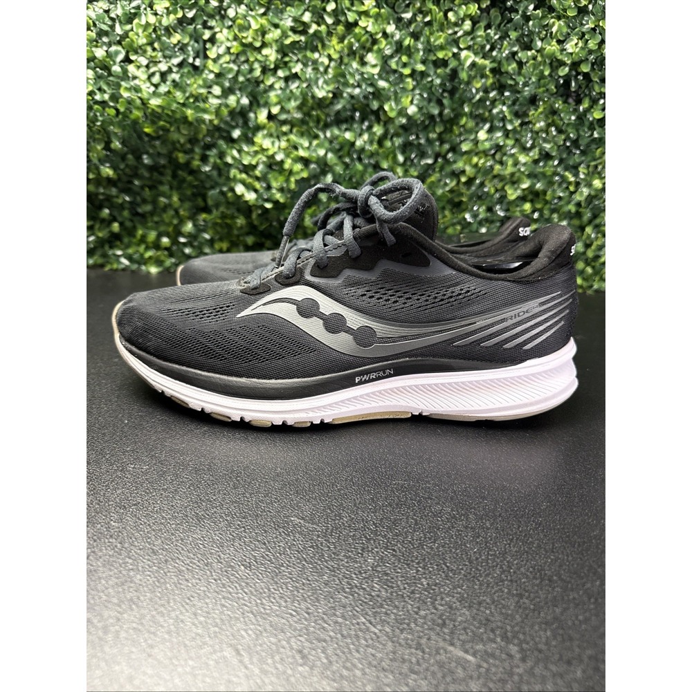 Saucony Ride 14 Shoes Womens Size 10 Black Running Sneakers S10650-45